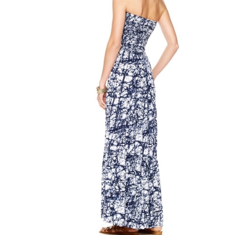 Michael Kors Smocked Tie Dye Maxi Dress